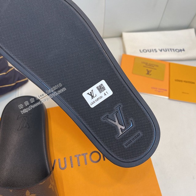LV專櫃經典款涼拖鞋 高版本LOUIS VUITON路易威登最新款拖鞋情侶款 dx2713